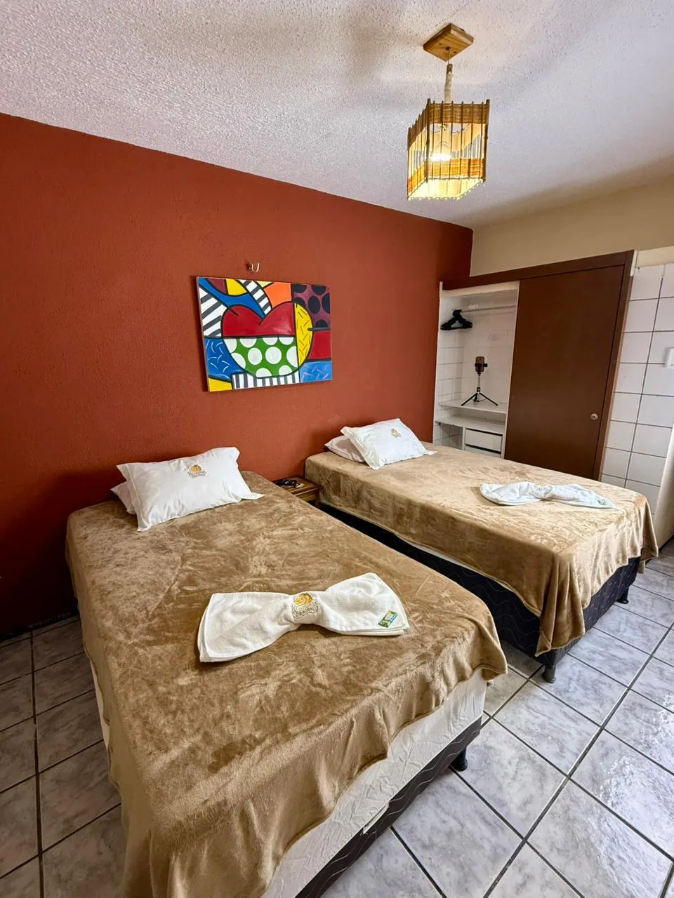 Quarto Duplo do Residencial Dragão, até 2 pessoas